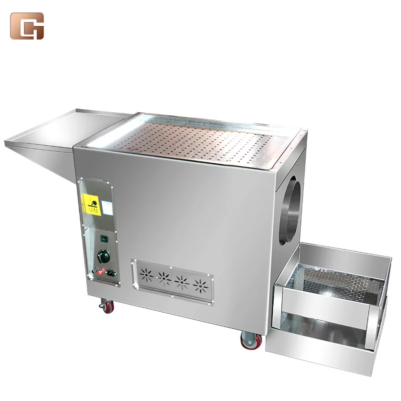 Stainless Steel Soybean Almond Peanut Coffee Cashew Roasting Peanut Multifunctional Gas Nut Roast Machine