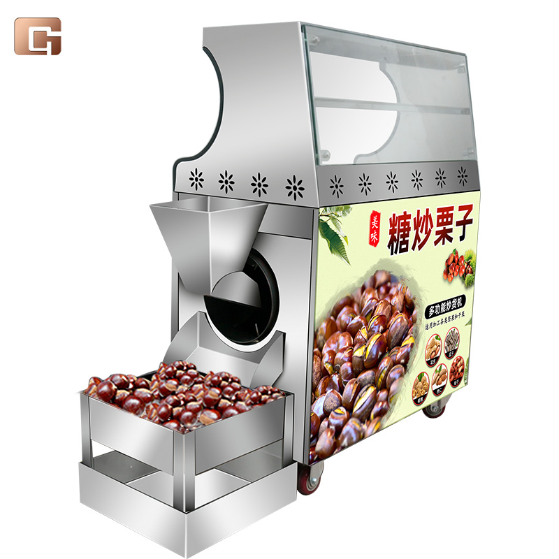 Stainless Steel Soybean Almond Peanut Coffee Cashew Roasting Peanut Multifunctional Gas Nut Roast Machine