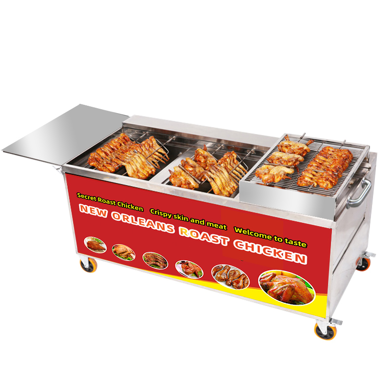  Automatic Gas Chicken Roaster Roasting Machine For Sale