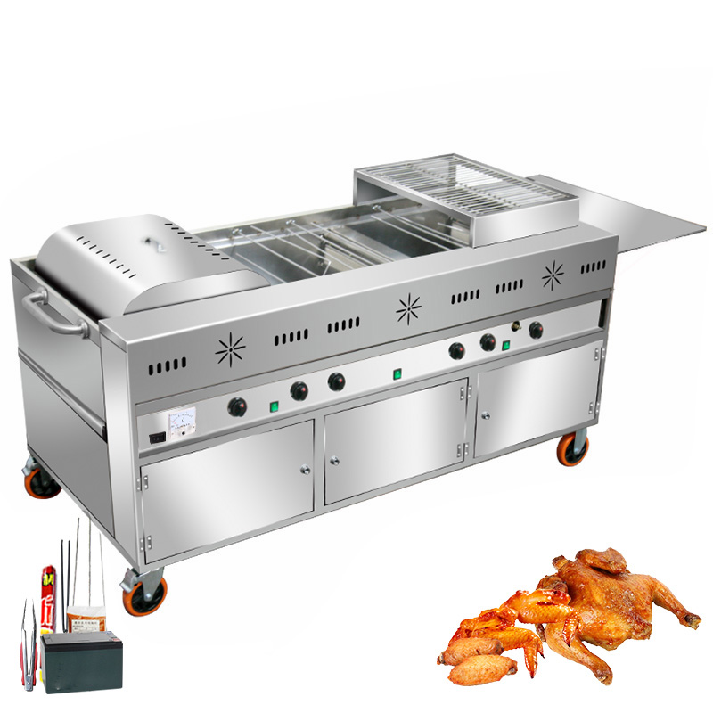  Automatic Gas Chicken Roaster Roasting Machine For Sale