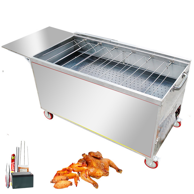 Automatic Rotating Chicken Grill Machine bbq Charcoal Chicken Grill Machine