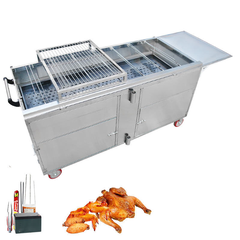 Automatic Rotating Chicken Grill Machine bbq Charcoal Chicken Grill Machine