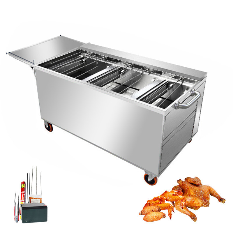 5 Row Indoor Rotisserie Whole Chicken Roaster Machine Barbecue Grill Roast Chicken Machine Price