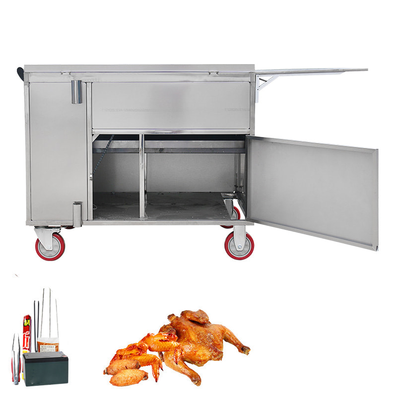 Chicken Grill Machine Automatic Rotating Charcoal Chicken Grill Machine Roller Grill Chicken Machine