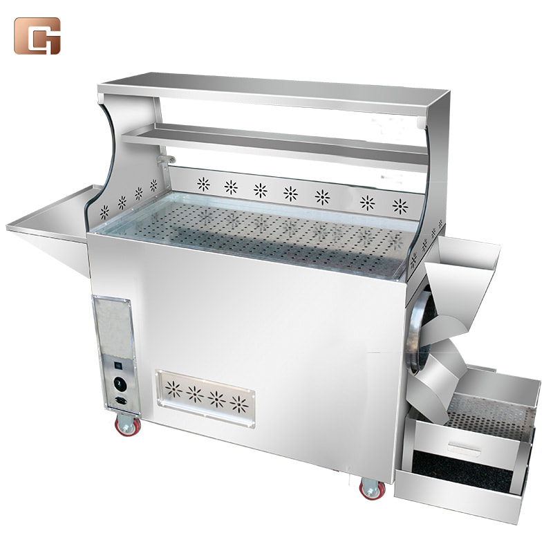 Gas Style Nuts Cashew Coffee Bean Walnut Melon Seed Barley Chestnut Roaster Roasting Machine