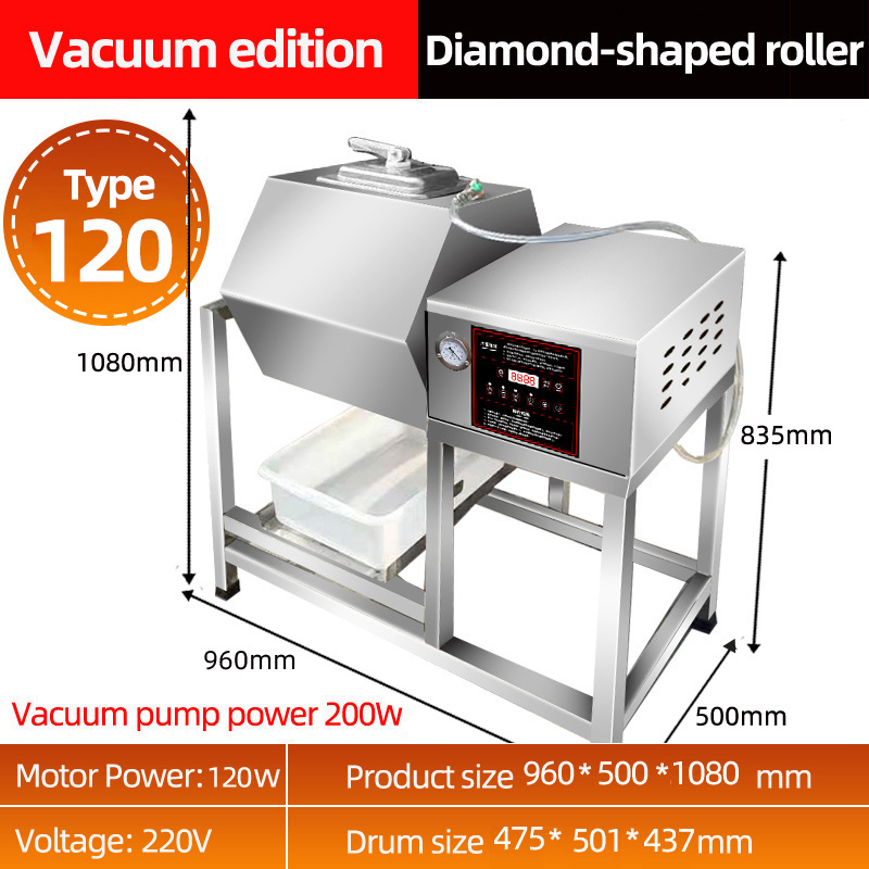 Low Noise Automatic Swelling Meat Marinating Vacuum Pickling Machine